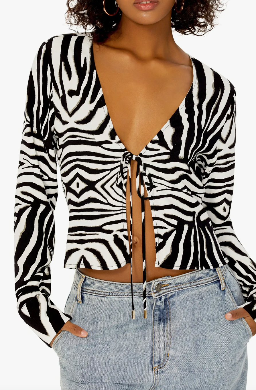 Yamila Tie Front Top