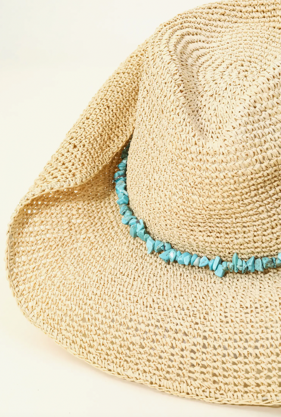 Stone Beaded Cowboy Hat