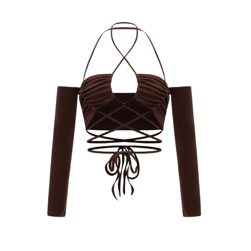Havana Tied Backless Crop Top