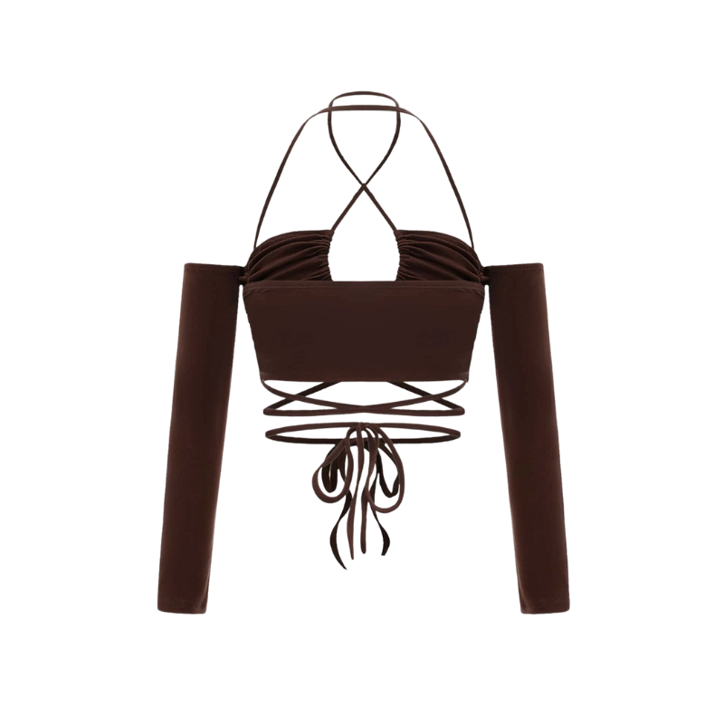 Havana Tied Backless Crop Top