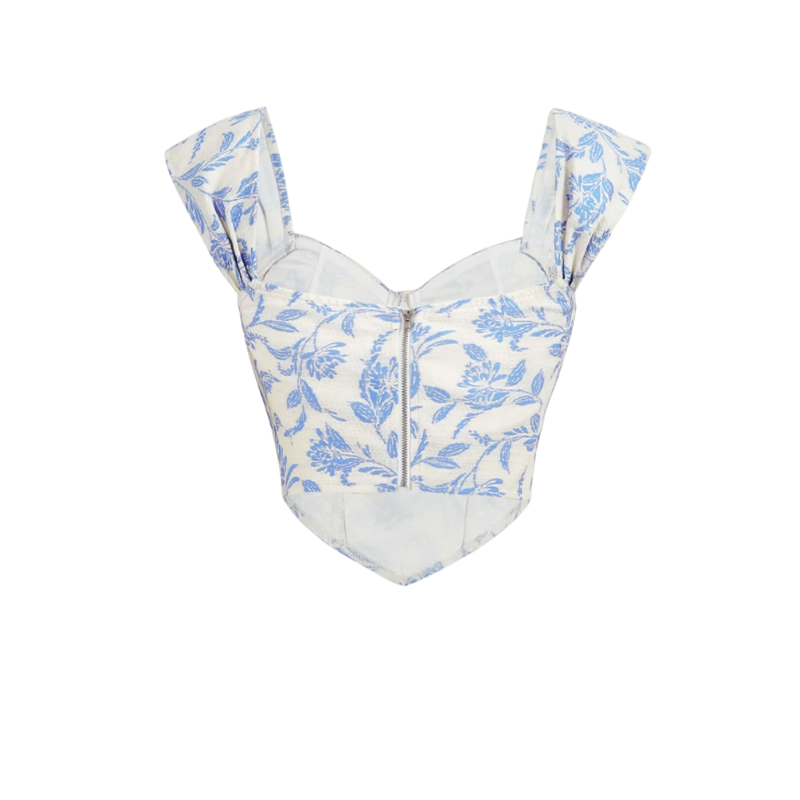 Villa Floral Corset Top