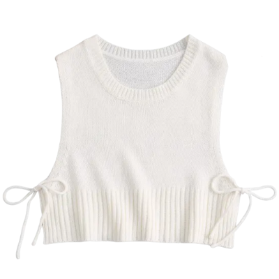 Camilla Knitted Tie Side Crop Top