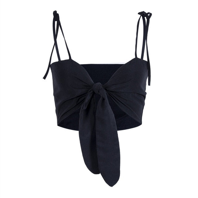 Eva Crop Tie Top