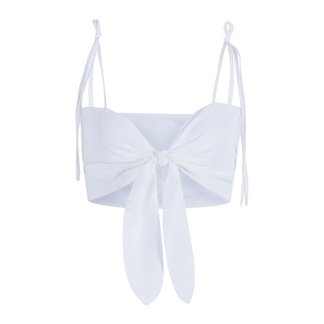 Eva Crop Tie Top