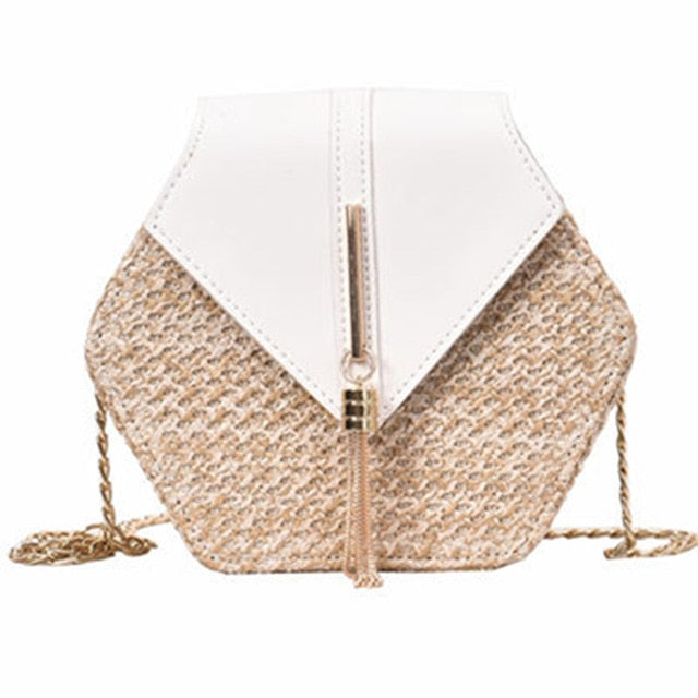 Boho Woven Beach Bag