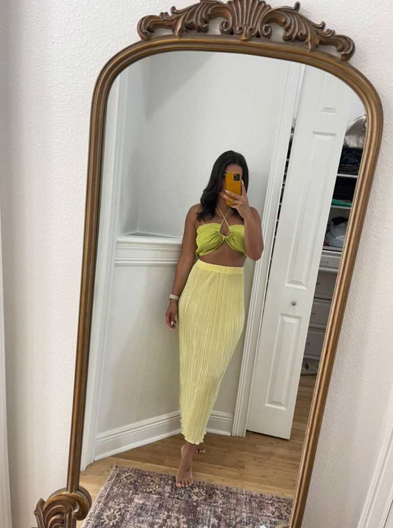 Athens Plisse Maxi Skirt